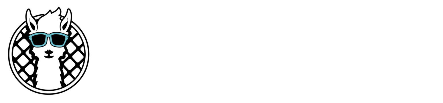 The Dolly Llama Waffle Master Logo